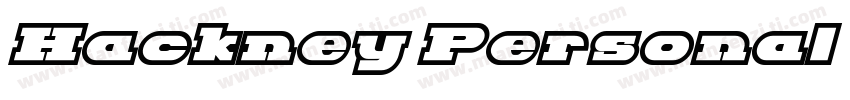 Hackney Personal Use字体转换
